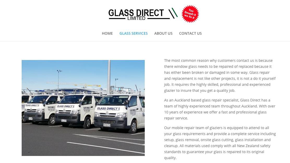 Glass Direct Ltd's Homepage