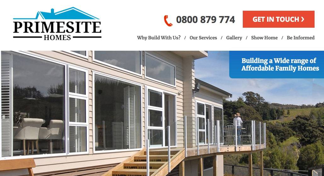 Primesite Homes' Homepage