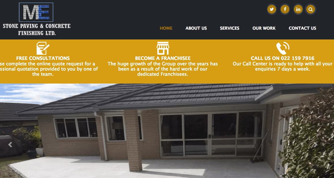 Stone Paving & Concrete Finishing Ltd's Homepage