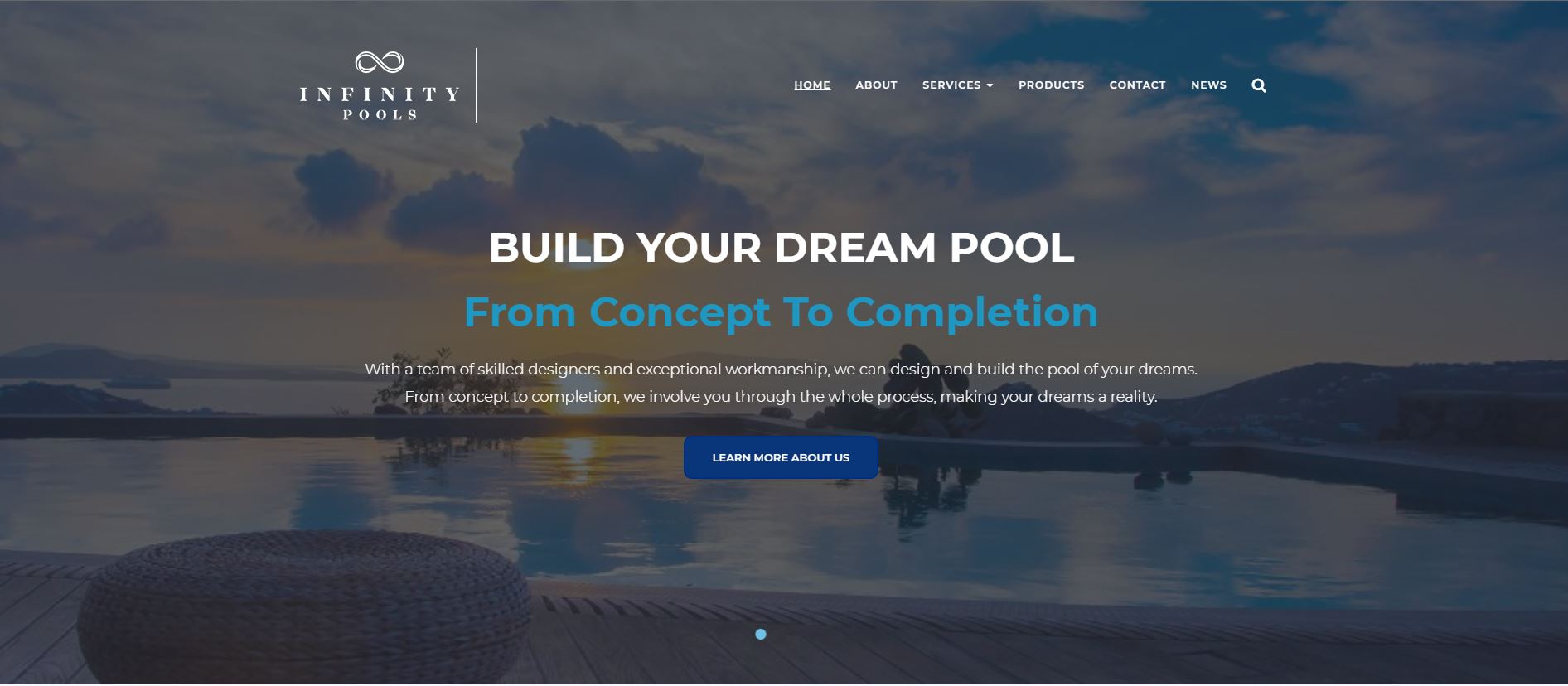 Infinity Pools' Homepage