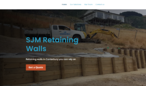 SMJ Retaining Walls' homepage
