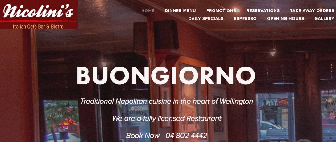 Nicolini’s Italian Cafe Bar & Bistro's Homepage