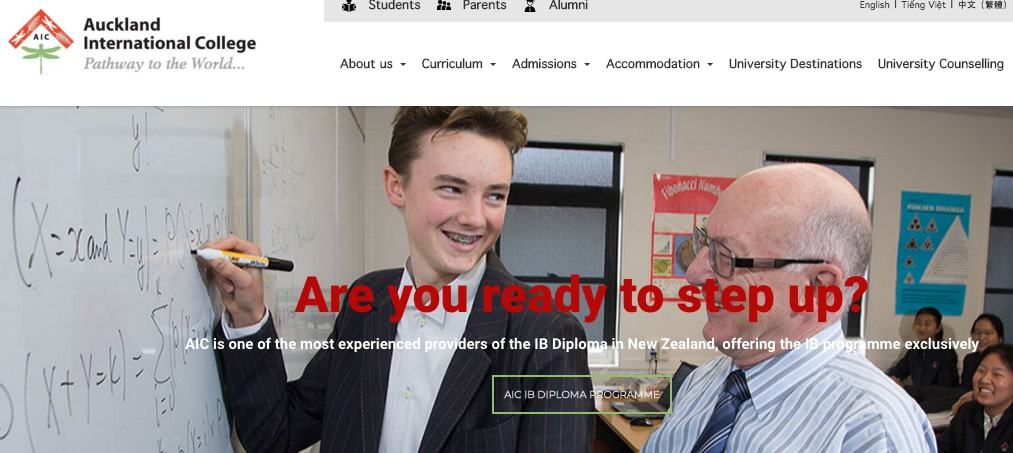 Auckland International College's Homepage