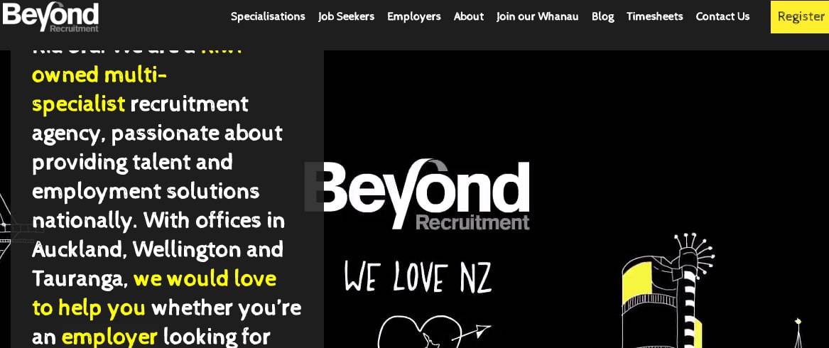 Beyond Recruitment's Homepage