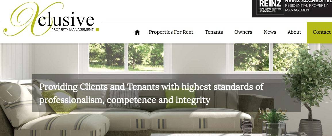 Xclusive Property Management's Homepage