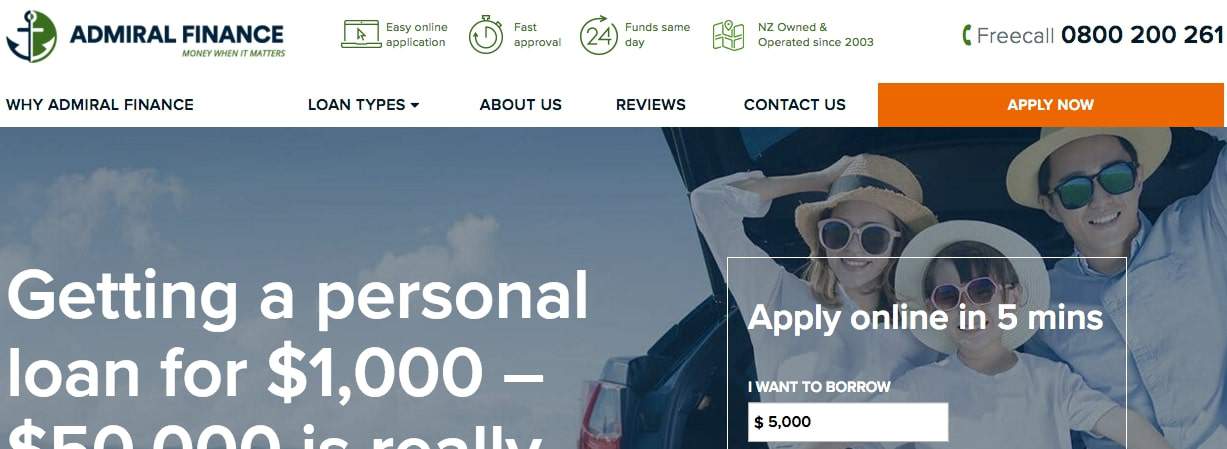 Admiral Finance's Homepage