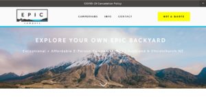 epic campers' homepage