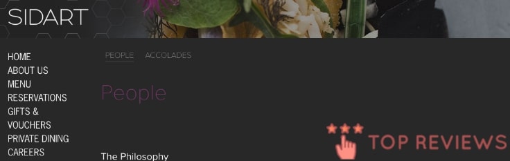 Sidart Restaurant's Homepage
