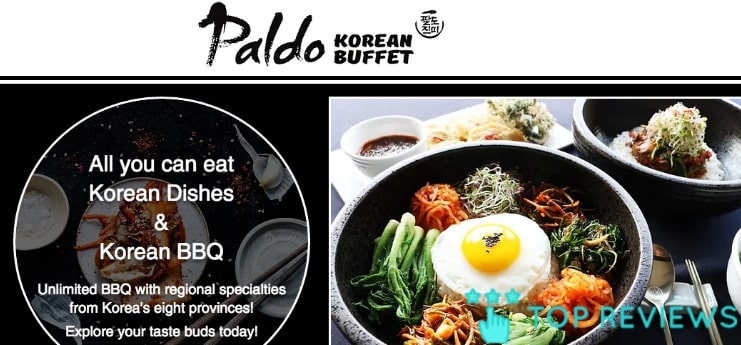 Paldo Korean Buffet's Homepage