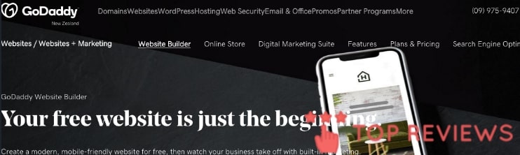 GoDaddy New Zealand's Homepage