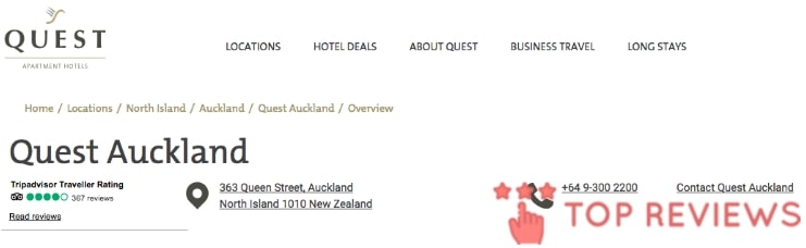 Quest Apartment Hotels' Homepage