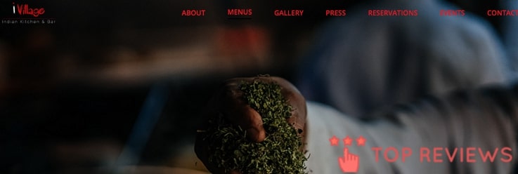 iVillage Indian Kitchen & Bar's Homepage