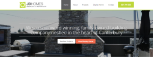 JD Homes' homepage