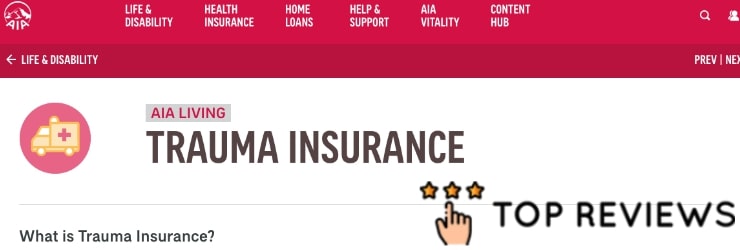 AIA Trauma Insurance's Homepage