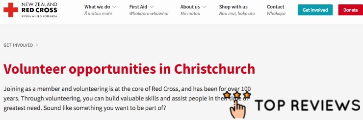 New Zealand Red Cross' Homepage