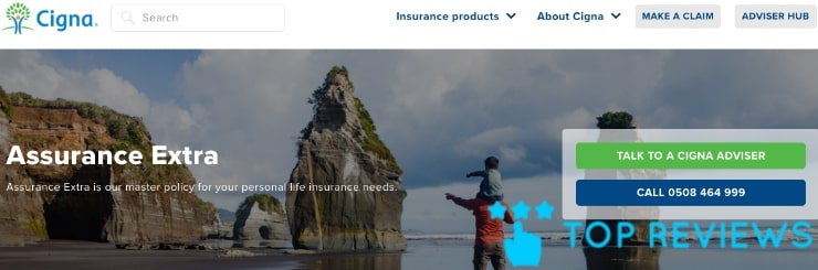 Cigna Trauma Insurance's Homepage