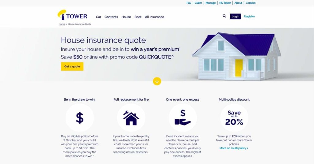 Tower House Insurance's Homepage