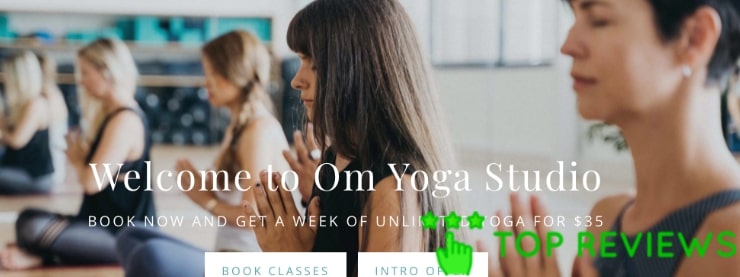 Om Yoga Studio's Homepage