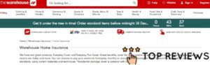 Warehouse Home Insurance's Homepage