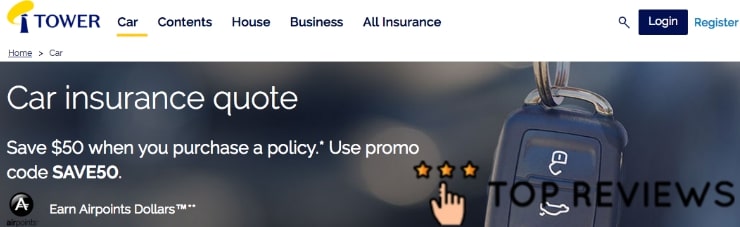  Tower Car Insurance's Homepage