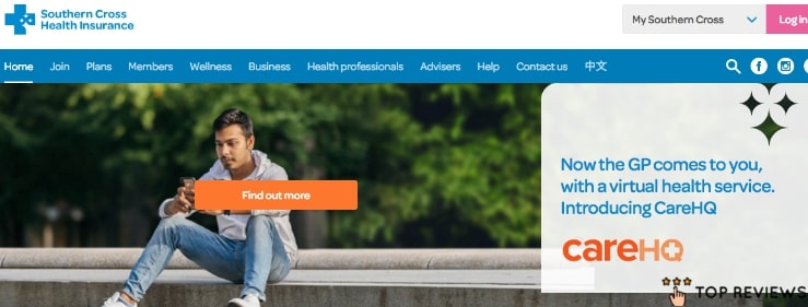 Southern Cross Health Insurance's Homepage