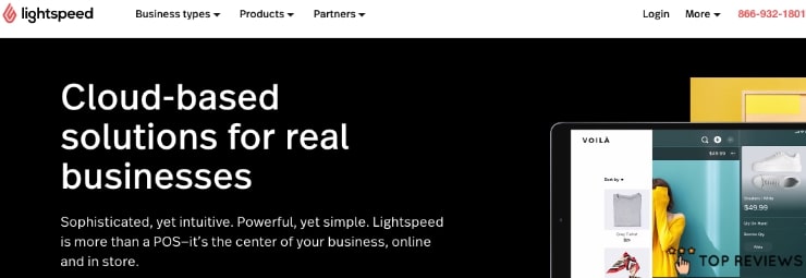 Lightspeed POS' Homepage