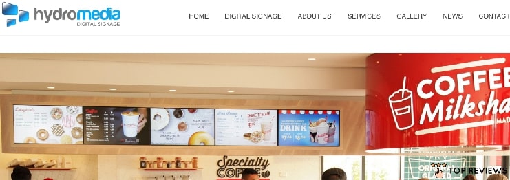 Hydro Media Digital Signage's Homepage