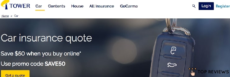 Tower Insurance's Homepage