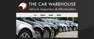 The Car Warehouse' homepage