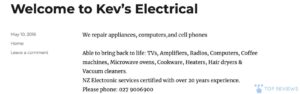 Kev’s Electrical's Homepage