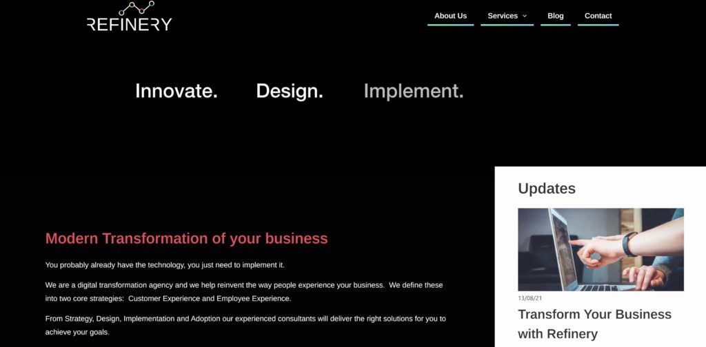 Business Refinery's Homepage