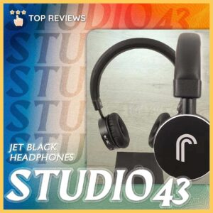 STUDIO43 JET BLACK HEADPHONES