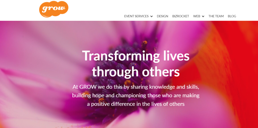 Grow Homepage