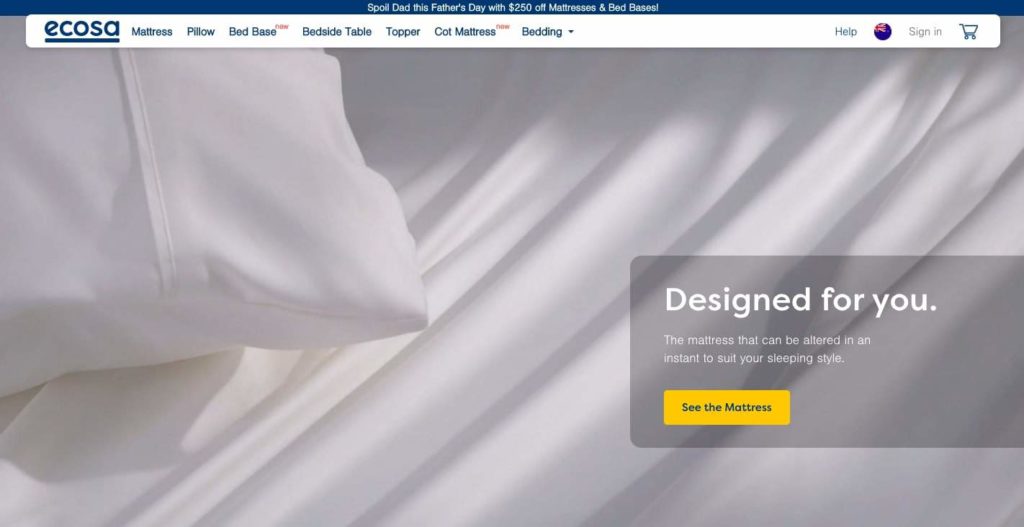 Ecosa Timber Bed Frame's Homepage
