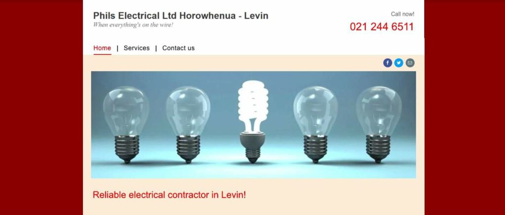 Phils Electrical Ltd's Homepage