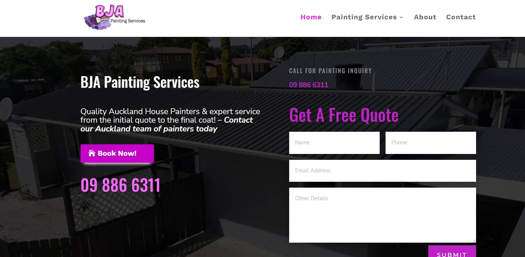 BJA Painting Services' Homepage