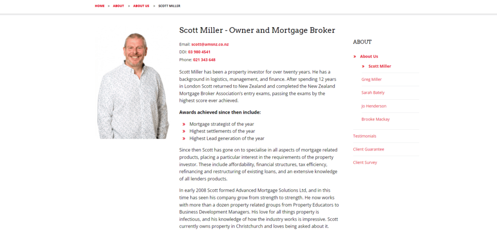 Scott Miller - Owner and Mortgage Broker's Website