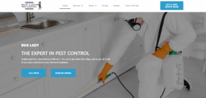 Bug Lady Pest Control's homepage