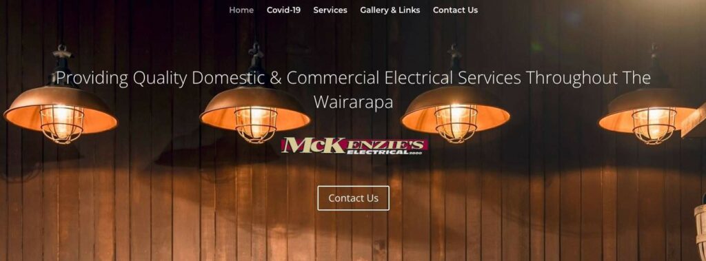 McKenzie’s Electrical 2000's Homepage
