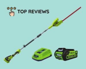 Greenworks Long Reach Hedge Trimmer