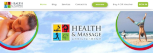 Health and Massage Christchurch's homepage
