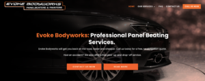 Evoke Bodyworks' homepage