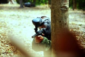 Get strategic and have a paintball fight at Mcleans Island Paintball