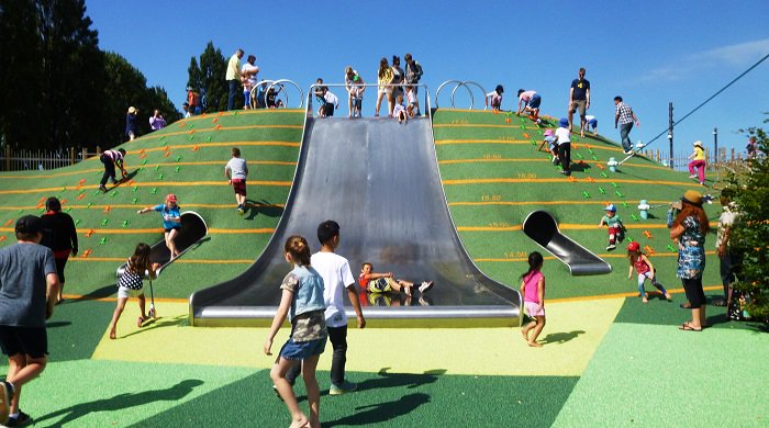 Have outdoor fun at the Margaret Mahy Playground