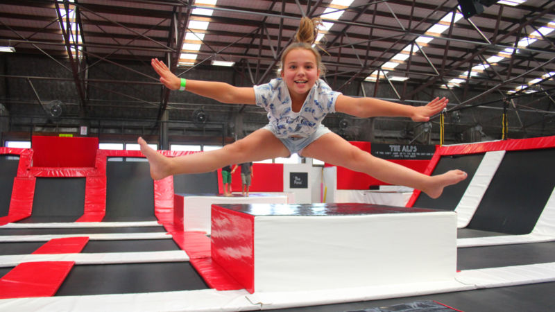 Play and jump at Mega Air Trampoline Arena