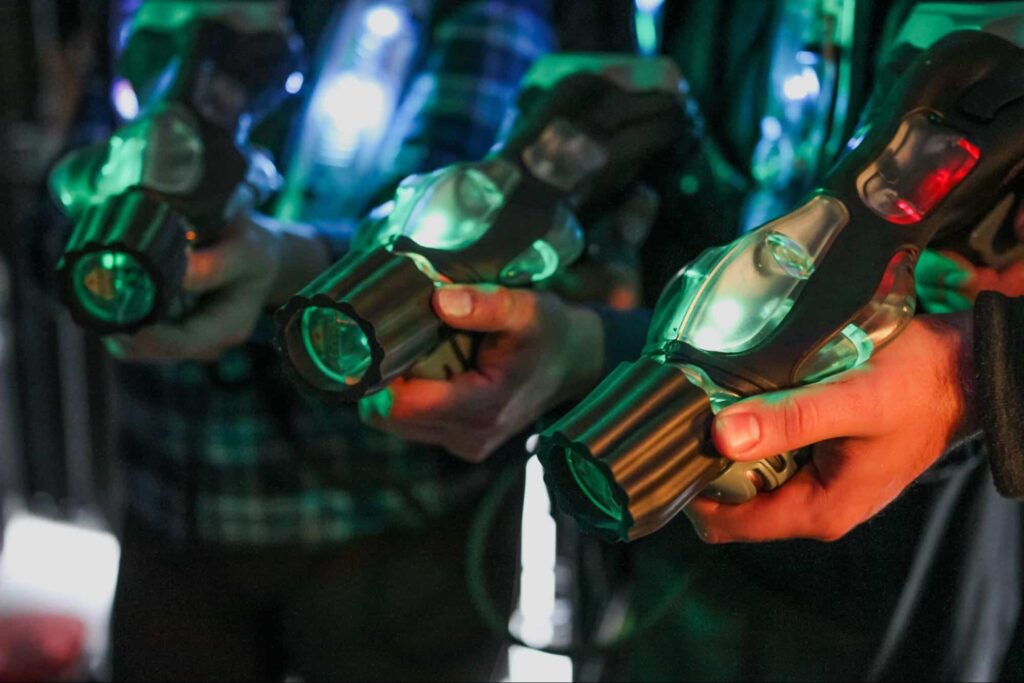 Play laser tag at Megazone West Laser Tag