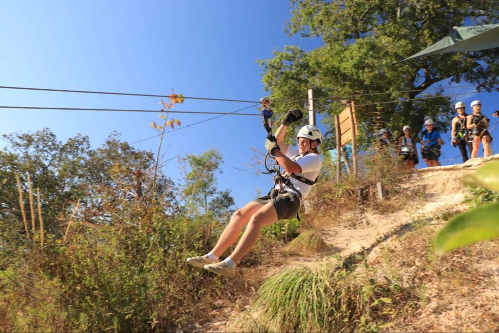 Ride the zipline on Waiheke Island