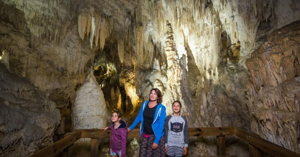 See fantastic cave formations at Aranui Cave