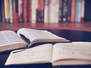 Check out books at Procter Library