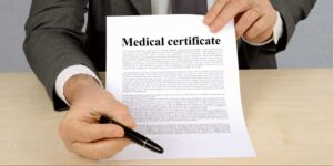 Get a medical certificate (only if required)